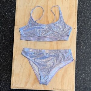 Iridescent Lavender Bikini Set